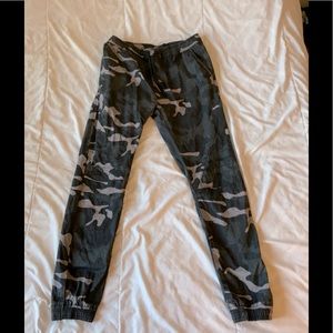 Black Camouflage Joggers